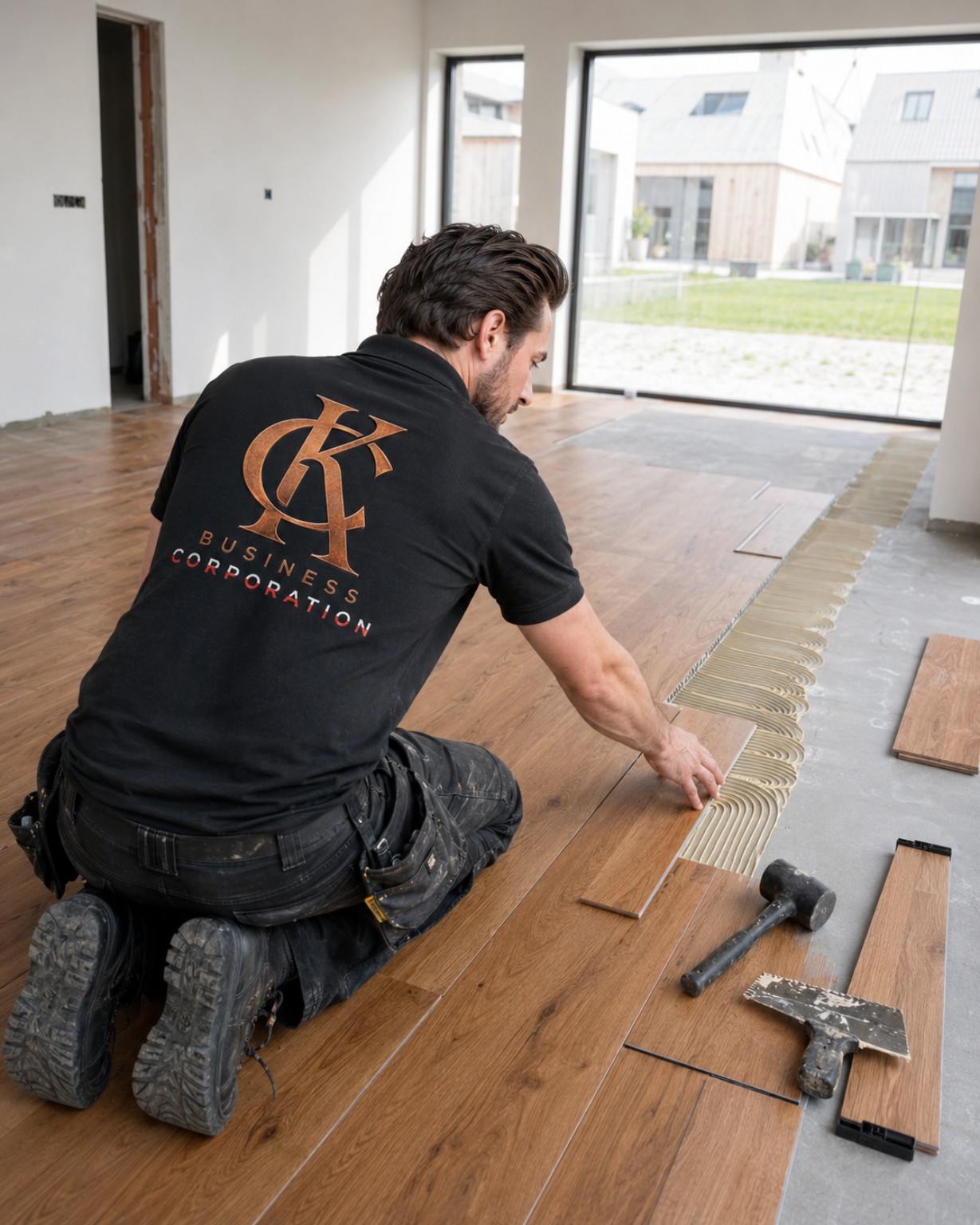 Pose professionnelle de sols